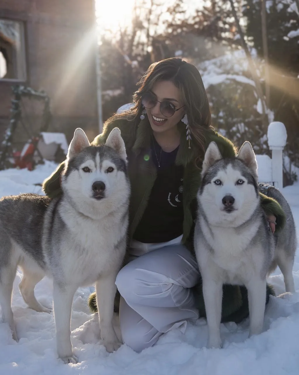Семейная фотосессия "Хаски-Ласки" 