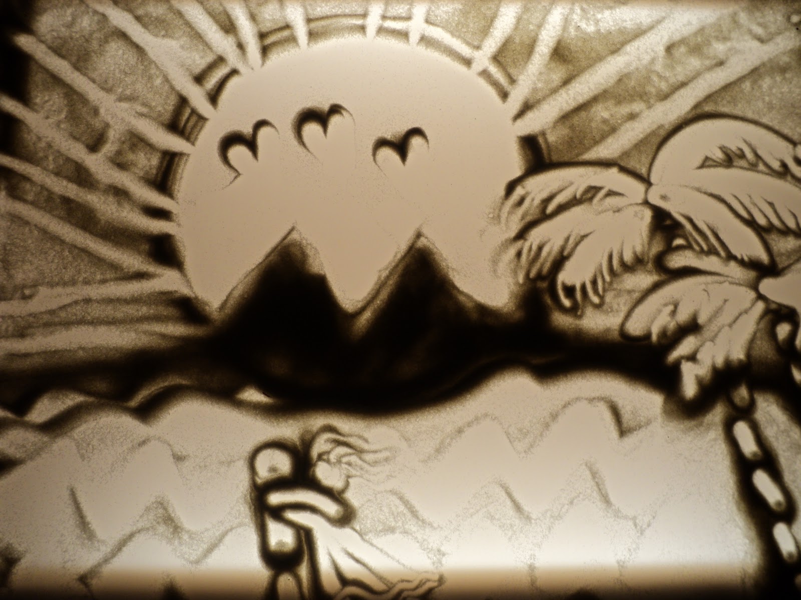 Мастер-класс рисования песком для двоих 2 – dream-moments